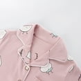 thumbnail image 6 of Esaierr Kids Baby Boys Girls Spring Fall Pajamas Pj Outfit Set Little Boys Girls 2Pcs Long-Sleeve Loungewear Outfit Toddler Sleepwear Jammies Outfit Button Cartoon Cute Sleep Set,Size 1-10Y, 6 of 9