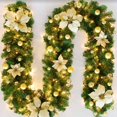 thumbnail image 1 of Guirnalda navideña con luces, 270 cm, guirnalda navideña blanca cálida, guirnalda de abeto, guirnalda decorativa navideña falsa para interior, chimenea, escaleras, pared, puerta, 1 of 6
