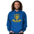thumbnail image 5 of Cool Trophy Husband Number 1 Hubby Men Big & Tall Graphic Hoodie Brisco Brands 5X, 5 of 6