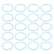thumbnail image 2 of 20 piezas anillos de plástico transparentes, flexibles, anillas para encuadernación de libros de hojas sueltas para la escuela, el hogar, las tarjetas de oficina, el cuaderno de documentos, color azul, 2 of 5