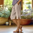 thumbnail image 3 of WonderWiz Capri Leggings for Women, Bayleaf Leggings Capri, Capri Pants for Women Plus Size, Baleaf Yoga Pants Flare, Light Brown Capri Yoga Pants for Women L, 3 of 7