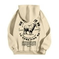 thumbnail image 6 of KHONTS He Left the 99 to Find Me Sweatshirt for Men Christian Fashion Graphic Hooded Sweatshirt Long Sleeve Hoodies Beige XL, 6 of 6