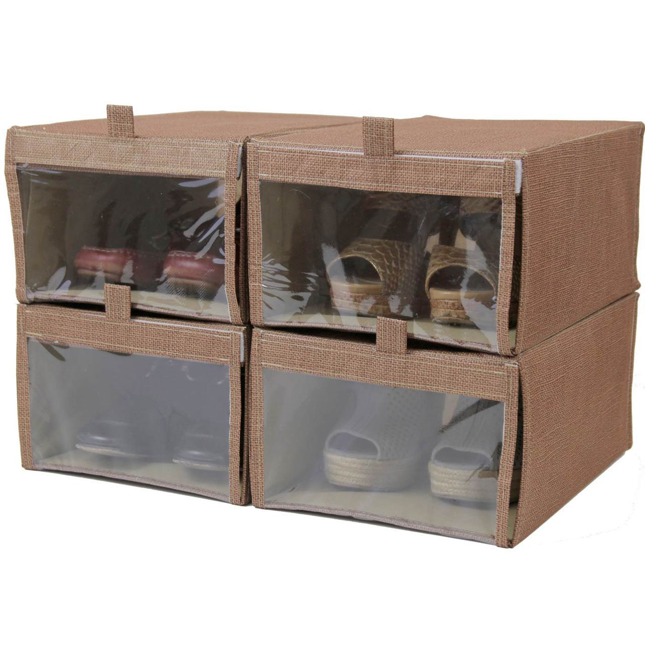Shoe Box XL Closet Organization with See Through Window Fits Shoes up