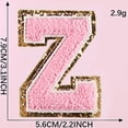 thumbnail image 3 of A-Z Letter Patches Iron On Chenille Glitters Letters Patches Initial Patch Decorative Repair Embroidered Patches Sewing On Patches Applique for Clothing Hats Shirts Jeans Shoes Bags., 3 of 5