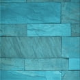 thumbnail image 1 of Ahgly Company Machine Washable Indoor Square Transitional Bright Turquoise Blue Area Rugs, 4' Square, 1 of 7