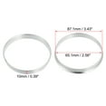 thumbnail image 5 of Unique Bargains 4pcs OD 87.1mm to ID 65.1mm Aluminium Alloy Car Hub Centric Rings Wheel Bore Center Spacer, 5 of 7