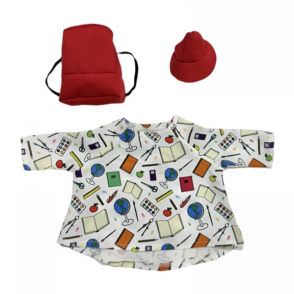 TELOLY Back to School Porch Goose Outfits, Yard Goose Outfits for 23" Statue, Goose Clothes with Schoolbag