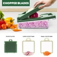 Vegetable Chopper, Dinosoo Multifunctional 12in1 Veggie Chopper with