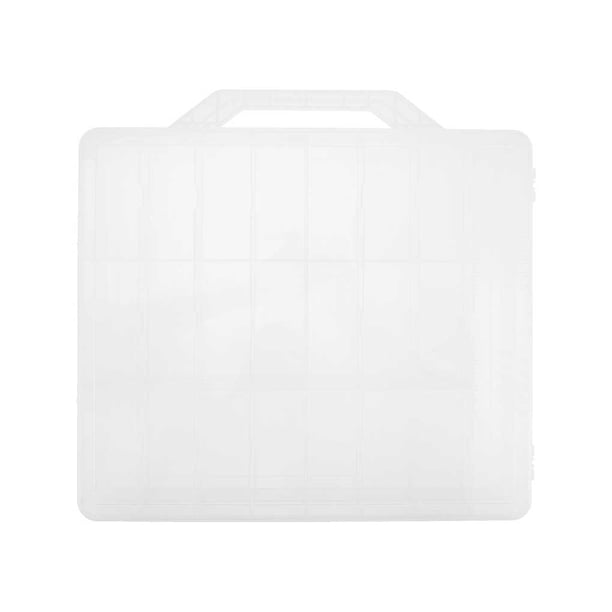 Soidarity Estuche organizador de esmalte de uñas en Gel, soporte de 48 rejillas, divisor ajustable, salón, dormitorio, lápices labiales, compartimentos Pinceles de maquillaje y herramientas Claro Soidarity CE014631-03