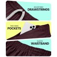 thumbnail image 5 of NY Threads Men's Athletic Shorts Quick Dry Loose-Fit Lightweight Running Workout Gym Shorts with Pockets, XX-Large, Burgundy, 5 of 7