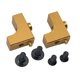 thumbnail image 1 of 2 piezas de soporte de motor de dirección para modelo de coche, piezas de repuesto, accesorios para modelo RC 0,65 dorado, 1 of 9