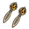 thumbnail image 2 of Sunflower Vintage Copper-Colored Lace Bookmarks - Stainless Steel Reading Accessories - Set of 2 Bookmarks for Book Lovers, 2 of 5