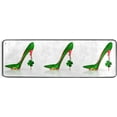 thumbnail image 5 of SKYSONIC 2'X6' Red Green Shoe Clover Runner Rug with Rubber Backing, Happy St. Patrick's Day Non Slip Entryway Rug Runner Washable Soft Area Rug Carpet for Hallway Bedroom Kitchen Decor, 5 of 6