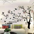 thumbnail image 3 of KAIYANG Calcomanías de pared de árbol, pegatinas 3D, calcomanías para marcos de fotos, decoraciones de murales para guardería, dormitorio, sala de estar, dormitorio, 207 x 150 cm, tamaño 8, 3 of 3