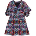 thumbnail image 1 of Nanette Lepore Womens Surplice A-line Dress, Multicolor, 4, 1 of 1