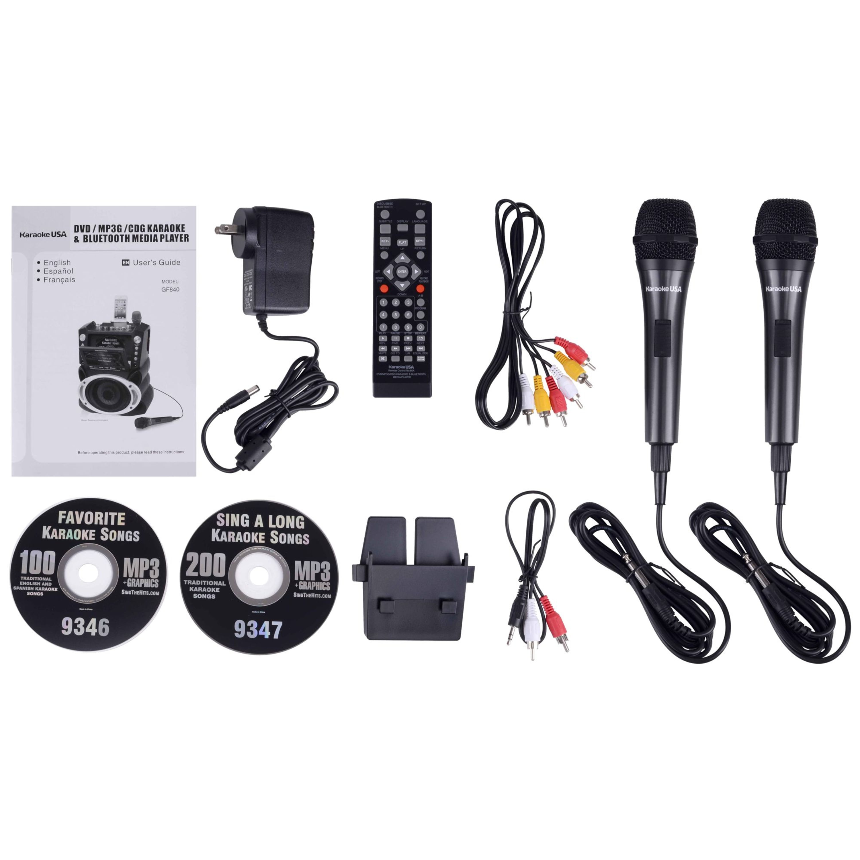 Karaoke Usa GF844 Karaoke Machine With Dvd/Cdg/Mp3g