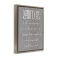 thumbnail image 4 of Stupell Industries Self Confidence Reminders Text & Numbers Painting Brown Floater Framed Canvas Art Print Wall Art, 17 x 21, 4 of 10