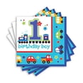 thumbnail image 2 of All Aboard! Birthday Party Luncheon Napkins Tableware, Multi Colored, Paper, 6.5" x 6.5" (Folded), 36-Piece, 2 of 2