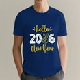 thumbnail image 4 of 2026 Happy New Year T-Shirt Dark Blue 2026 T-Shirt, Festive Party Tee For New Year Celebration, Casual Holiday Top For Women And Men L, 4 of 5