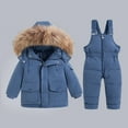 thumbnail image 3 of GYRATEDREAM Toddler Boys Snowsuit Girls Snow Pant and Jacket Bib Winter Kids Clothes Coat 1-5T, 3 of 19