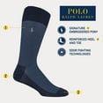 thumbnail image 2 of POLO RALPH LAUREN Men's Supersoft Birds Eye Crew Sock 3 Pair Pack, Navy, Mens Shoe Size 12-17, 2 of 3