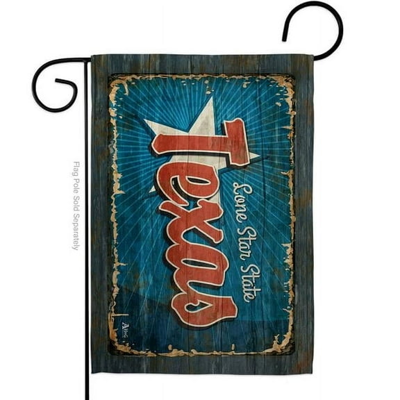 Americana Home & Garden G142988-BO 13 x 18.5 in. Texas Vintage American State Garden Flag with Double-Sided Horizontal House Decoration Banner Yard Gift