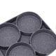 thumbnail image 5 of 4 Hole Frying Pan Non Stick Heat Resisting Omelet Pan for Pancakes Burgers Kitchen Accessory for Gas Black-OEIN, 5 of 5