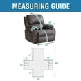 thumbnail image 6 of 100% Waterproof Recliner Cover with Side Pocket &Non-Slip Recliner Couch Slipcover, Washable Reclining Furniture Protector for Large Power Lift Recliner (Black), 6 of 6