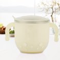 thumbnail image 2 of Taza de agua con aislamiento térmico con bonito patrón de estrella de acero inoxidable con asa para niños (Beige), 2 of 8