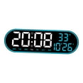 thumbnail image 2 of Reloj de pared LED mayimx Control remoto Despertador colgante Azul para niños y adultos, 2 of 9