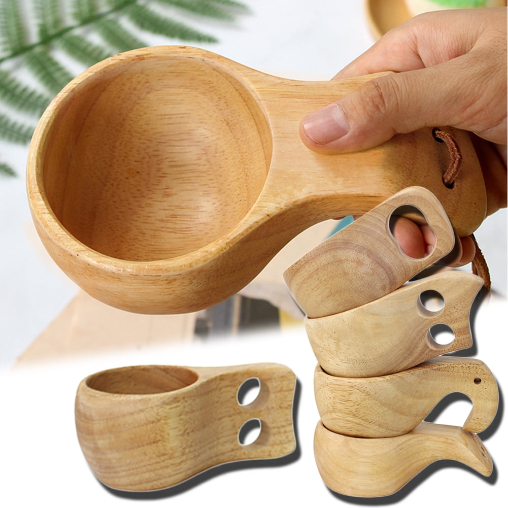 【SALE／98OFF】 Handmade Wooden Camping Cup Lightweight Environmentally