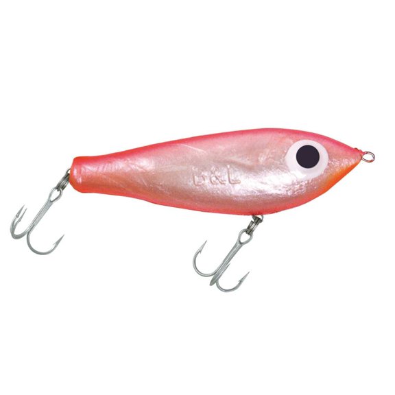 B&L Paul Browns F-17 Fat Boy Pink Pearl 4" 3/4oz Topwater Fishing Lure
