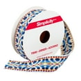 Simplicity Rattail Trim Simplicity Trim, Blue 1 inch Aztec Jacquard Trim Great for Apparel ...