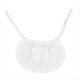 thumbnail image 1 of Tablier de cuisine en coton blanc avec poche et ourlet en dentelle pour femme, 1 of 4
