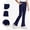 Navy, variant on YTCAMLO Cotton Girl's Bootcut Sweatpants Casual Y2K Lounge Pants Elastic Waist Bell Bottoms with Pockets Flare Leggings Activewear, Black 3-4 Years