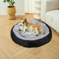 thumbnail image 4 of saidjrlf Calming Dog Beds,Round Dog Cuddler Cozy Washable Fluffy Plush Pet Bed,Soft Donut Cushion,Round Kennel for Small and Medium Sized Non-slip Plush Curved Beds for Improved Sleep, 4 of 6