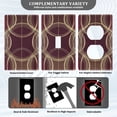 thumbnail image 3 of Yayeee Toggle Light Switch Wall Plate 1-Gang 4.5"x2.7" Home Decorative Outlet Cover, Gold Abstract Pattern, 3 of 7