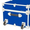 thumbnail image 2 of Rhino Trunk & Case XXL Leather Embossed Vinyl Trunk with Removable Wheels, College, Home & Office Storage 36"x18"x18" (Royal Blue), 2 of 5
