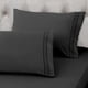 thumbnail image 4 of Juego de sábanas EaseHome, tamaño completo, extrasuaves, 4 piezas, color negro, 4 of 8