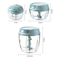 thumbnail image 4 of Manual Food Processor Mini Pull String for Veggies  Ginger  Fruits  Nuts  Herbs  etc  Blue Medium, 4 of 8