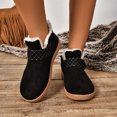 thumbnail image 6 of Miluxas Women's Warm Bootie Slippers Winter Memory Foam House Shoes for Indoor Outdoor Black 43, 6 of 7