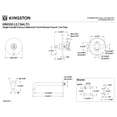 thumbnail image 5 of Kingston Brass KB6337ALTO Restoration Single-Handle Pressure Balanced Tub Faucet in Brushed Brass, 5 of 7