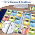 thumbnail image 4 of JUNWELL 25 Pack 9 Pocket Pokemon Cards Page Protector  Trading Card Sleeves Pages for 3 Ring Binder  Standard Size Card Sheets Fit for Sports Cards  Coupon  Business Cards  Baseball Cards, 4 of 7