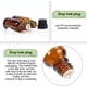 thumbnail image 5 of Paquete de 24 frascos de vidrio marrón de 15 ml para aceites esenciales, rellenables, con goteros de plástico, embudo, tolva y pegatina., 5 of 9