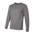 thumbnail image 2 of Jerzees Mens DRI-POWER Active Long Sleeve Crew T-Shirt, M, Oxford, 2 of 2
