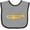 Heather and Black, variant on Inktastic Trumpet Gold Brass Music Instrument Boys or Girls Baby Bib