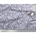 thumbnail image 2 of Soimoi Tissu en Viscose Bleu Chiffon Imprimé Concombre par Yard 42 Pouces de Large, 2 of 2