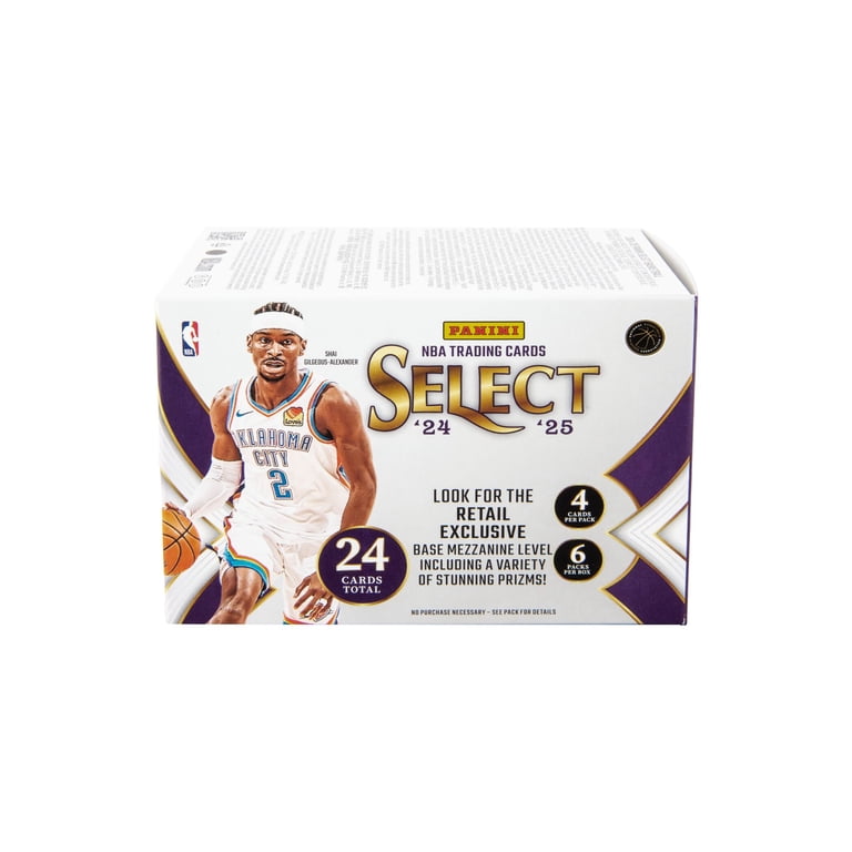 Panini 2024-25 NBA Select Basketball Blaster Box, 6 ct with 4 