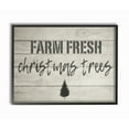 thumbnail image 2 of Stupell  Farm Fresh Christmas Trees Vintage Sign Framed Giclee Texturized Art 16 x 20, 2 of 4
