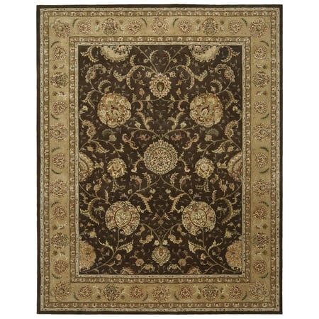 Nourison 2000 2206 Oriental Rug - Brown-4 ft. Round A highly popular collection  the Nourison 2000 Collection features Persian  Oriental  and European designs of pure New Zealand wool  highlighted with intricately detailed designs of genuine silk. Each rug in this collection is handmade in China for Nourison rugs. A special hand-tufting technique creates a high-density pile that redefines luxury  beauty  and value. It is recommended that  when necessary  you spot-clean these rugs with a mild soap. One-year limited warranty. Sizes offered in this rug: Following are the sizes offered for this rug. Please note that some may be currently unavailable due to inventory  and some designs may not be offered in every size. Rug sizes may vary by up to 4 inches in dimensions listed. Dimensions: 2 x 3 ft. 2.6 x 4.3 ft. 3.9 x 5.9 ft. 5.6 x 8.6 ft. 7.9 x 9.9 ft. 8.6 x 11.6 ft. 9.9 x 13.9 ft. 12 x 15 ft. 2.3 x 8 ft. Runner 2.6 x 12 ft. Runner 4 ft. Ro
